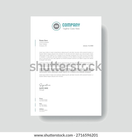 Creative Clean Corporate Letter Head Template