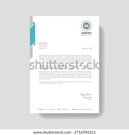 Creative Clean Corporate Letter Head Template