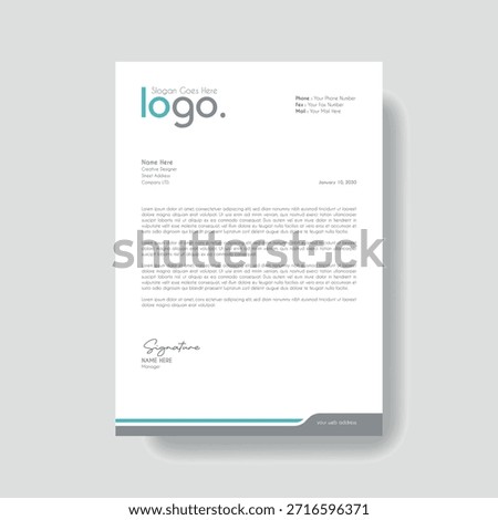 Creative Clean Corporate Letter Head Template