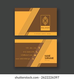 Creative and Clean Doubled sided Business Card Template. Flat Design Vector Illustration. Stationery Design Vector EPS 10