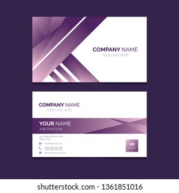 Creative and clean double-sided business card template