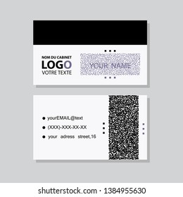 Creative and Clean Double-sided Business Card Template. Flat Design Vector Illustration. Stationery Design
