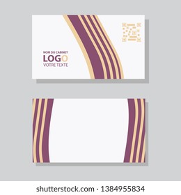 Creative and Clean Double-sided Business Card Template. Flat Design Vector Illustration. Stationery Design