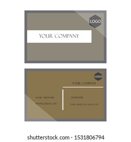 Creative and Clean Double-sided Business Card Template. 
