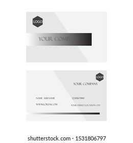 Creative and Clean Double-sided Business Card Template. 