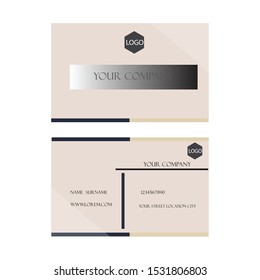Creative and Clean Double-sided Business Card Template. 