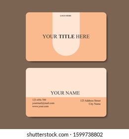Creative and Clean Double-sided Business Card Template. Flat Design Vector Illustration. Stationery Design.
