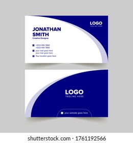 Creative and Clean Double-sided Business Card Template