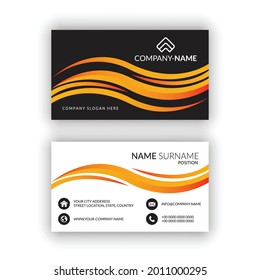 Creative and Clean Double-sided Business Card Template.