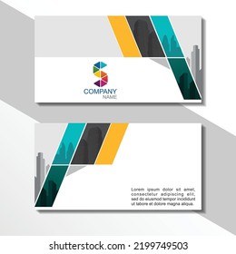 Creative and Clean Double-sided Business Card Template. Colorful, Flat Design Vector Illustration. Visiting Card Design.