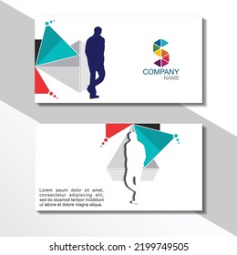 Creative and Clean Double-sided Business Card Template. Colorful, Flat Design Vector Illustration. Visiting Card Design.