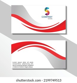 Creative and Clean Double-sided Business Card Template. Colorful, Flat Design Vector Illustration. Visiting Card Design.