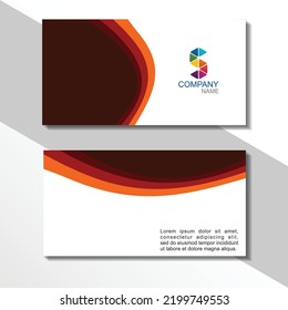 Creative and Clean Double-sided Business Card Template. Colorful, Flat Design Vector Illustration. Visiting Card Design.