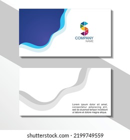 Creative and Clean Double-sided Business Card Template. Colorful, Flat Design Vector Illustration. Visiting Card Design.