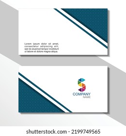 Creative and Clean Double-sided Business Card Template. Colorful, Flat Design Vector Illustration. Visiting Card Design.