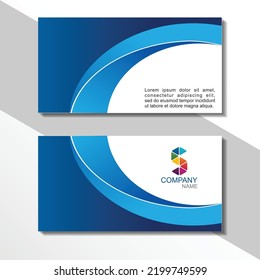 Creative and Clean Double-sided Business Card Template. Colorful, Flat Design Vector Illustration. Visiting Card Design.