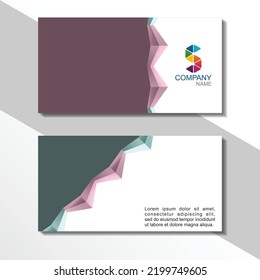 Creative and Clean Double-sided Business Card Template. Colorful, Flat Design Vector Illustration. Visiting Card Design.