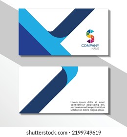 Creative and Clean Double-sided Business Card Template. Colorful, Flat Design Vector Illustration. Visiting Card Design.