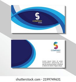 Creative and Clean Double-sided Business Card Template. Colorful, Flat Design Vector Illustration. Visiting Card Design.