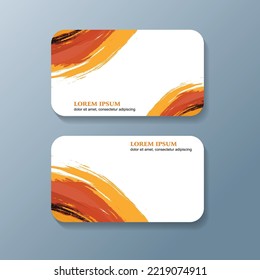 Creative and Clean Double-sided Business Card Template. Flat Design Vector Illustration. Stationery Design