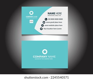 Creative and Clean Double-sided Business Card Design
