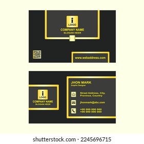 Plantilla de tarjeta de presentación de doble cara creativa y limpia. Colores verdes, rojos, azules y morados. Ilustración de vectores de diseño plano. Diseño estacional