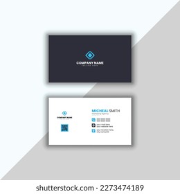 Creative and Clean Double-sided Business Card Template. Vector Illustration. Stationery Design