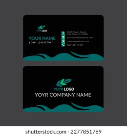 Creative and Clean Double-sided Business Card Template.