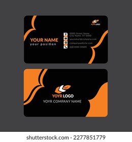 Creative and Clean Double-sided Business Card Template.