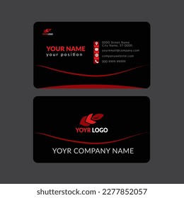 Creative and Clean Double-sided Business Card Template.