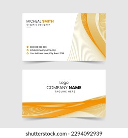 Creative and Clean Double-sided Business Card Template.