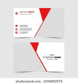 Creative and Clean Double-sided Business Card Template.