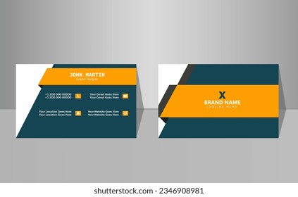 Creative and Clean Double-sided Business Card Template
