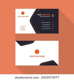 Creativa y limpia Plantilla de tarjetas de visita de doble cara.