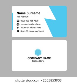 
Creative and Clean Double-sided Business Card Template.
