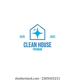 Creative Clean Home Logo Design Vektorgrafik Idee