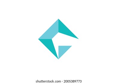 diseño del logotipo de la tecnología G de letras creativas y limpias. un logotipo para la tecnología.