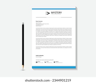 Creative and Clean Letterhead. Corporate modern Letterhead design.