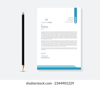 Creative and Clean Letterhead. Corporate modern Letterhead design.