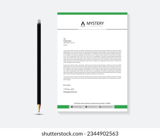 Creative and Clean Letterhead. Corporate modern Letterhead design.