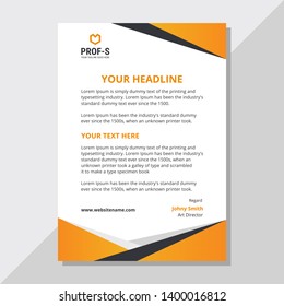 Creative and Clean letterhead design template