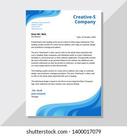 Creative and Clean letterhead design template