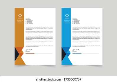 Creative Clean Letterhead design template