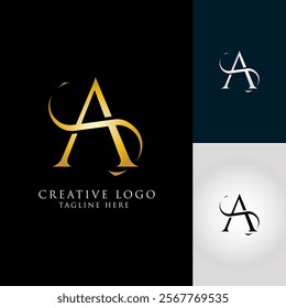 Creative and clean logo letters AS, vector design