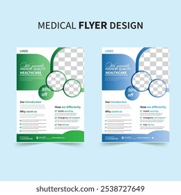 Creative and clean medical new design with mockup