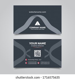 Creative and clean modern business card design with 2 page option edition 2