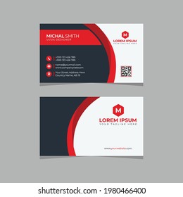 Creative Clean And Modern Business Card Template Vector