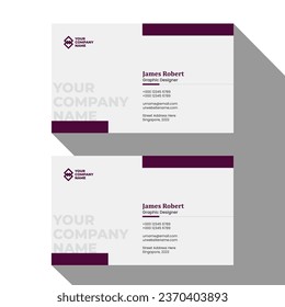 Creative and Clean Modern Business Card Vector Template