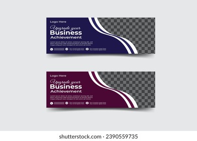 Creative, Clean, Modern and Elegant Business Facebook Cover Design.