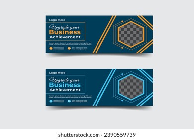 Creative, Clean, Modern and Elegant Business Facebook Cover Design.